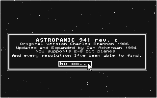 AstroPanic 94! atari screenshot